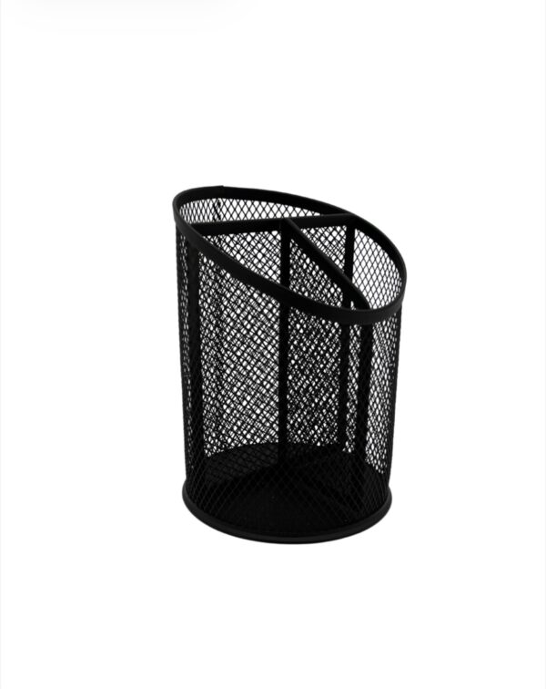Organizador de lapiceros 3 compartimentos metalico (1410)