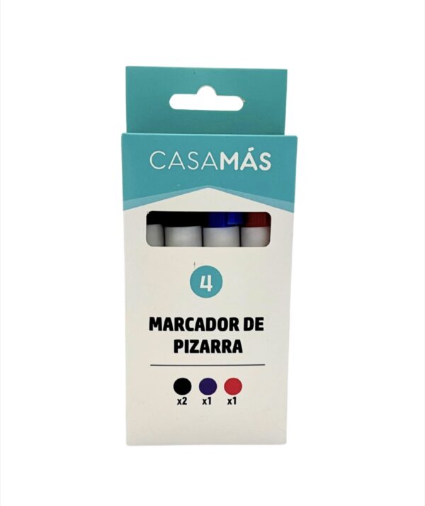 Caja Marcador Pizarra variado 4 pzs