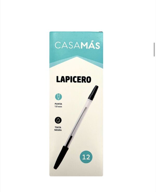 Caja Lapicero Negro 12pzs