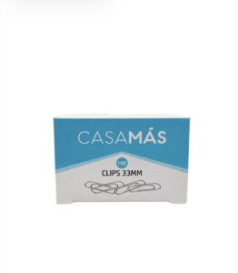 Caja Clips 33mm 100pzs