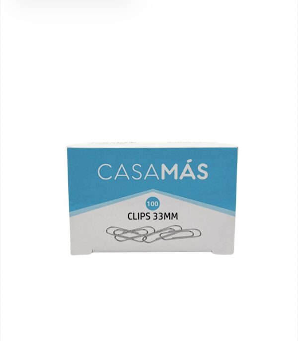 Caja Clips 33mm 100pzs